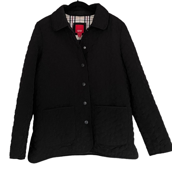 Esprit Jackets & Coats Esprit Black Quilted Chore Coat Quilted